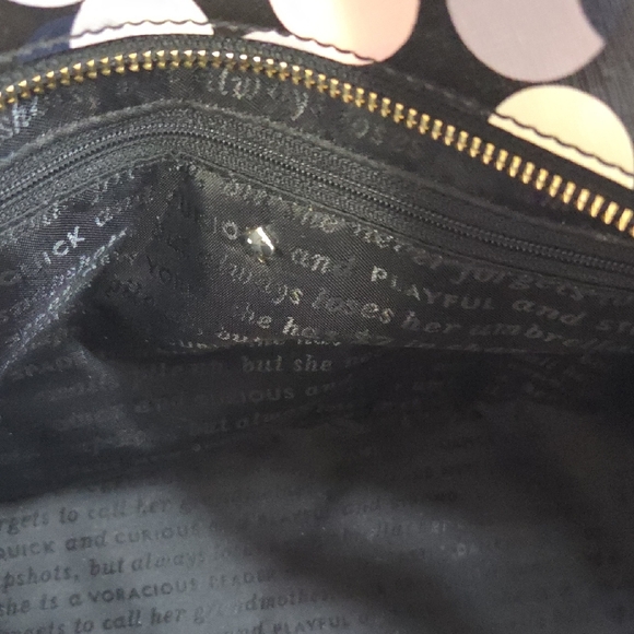 Kate Spade Black and Pink Polka Dot Tote - Picture 5 of 9